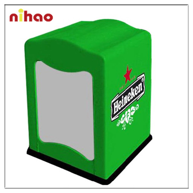 Heineken plastic napkin holder